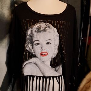 Fringed Marilyn Monroe Beauty Shirt